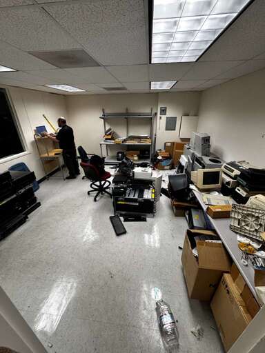 e waste removal before