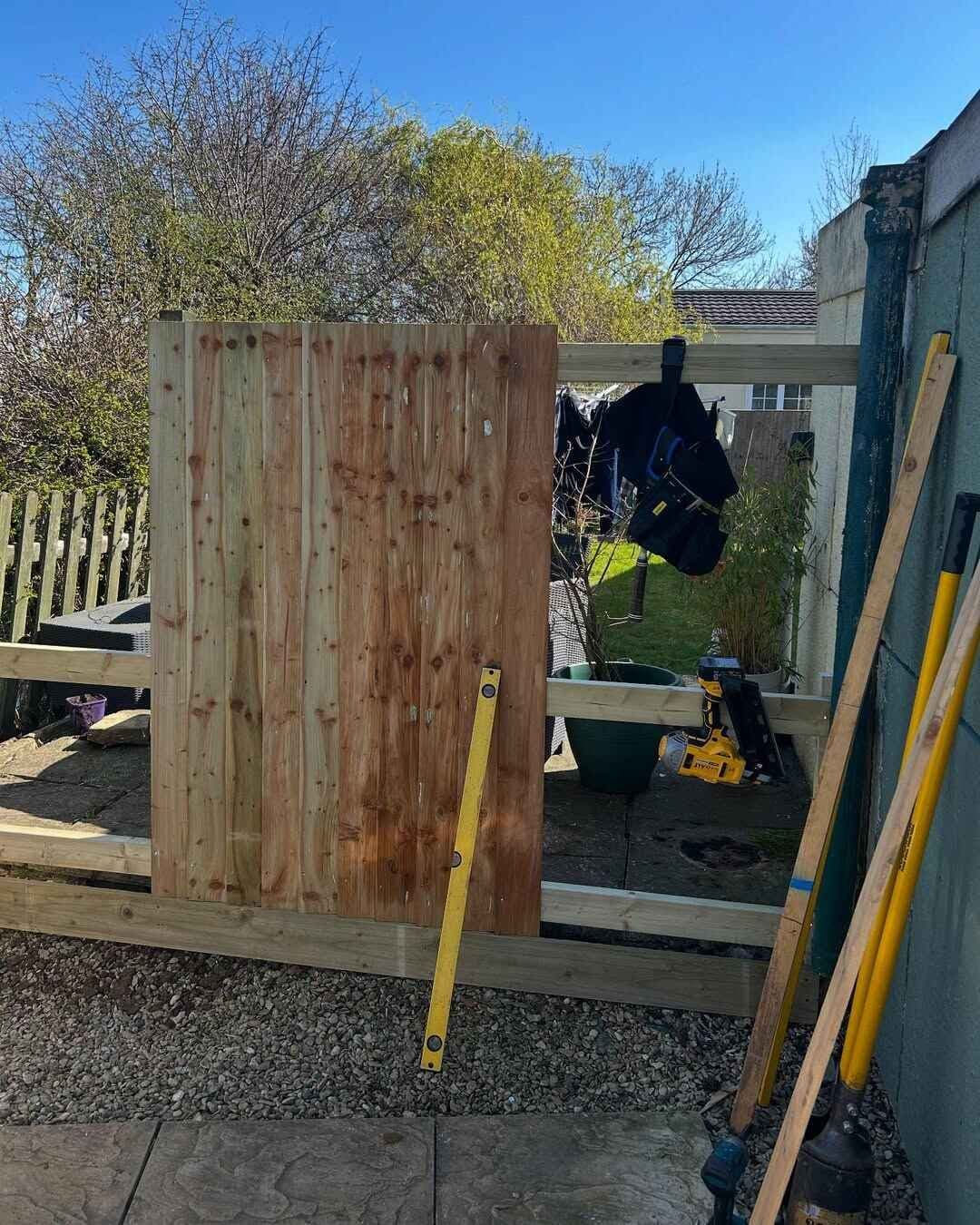 Fence installation 2nd stage