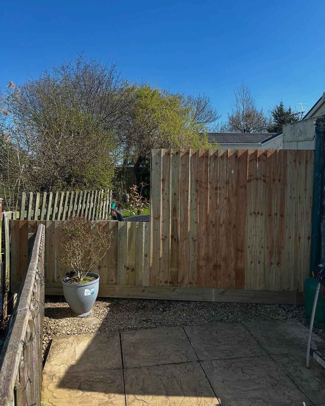 Fence installation final stage